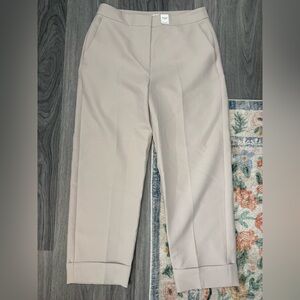 Abercrombie & Fitch Cream Straight Leg Pants